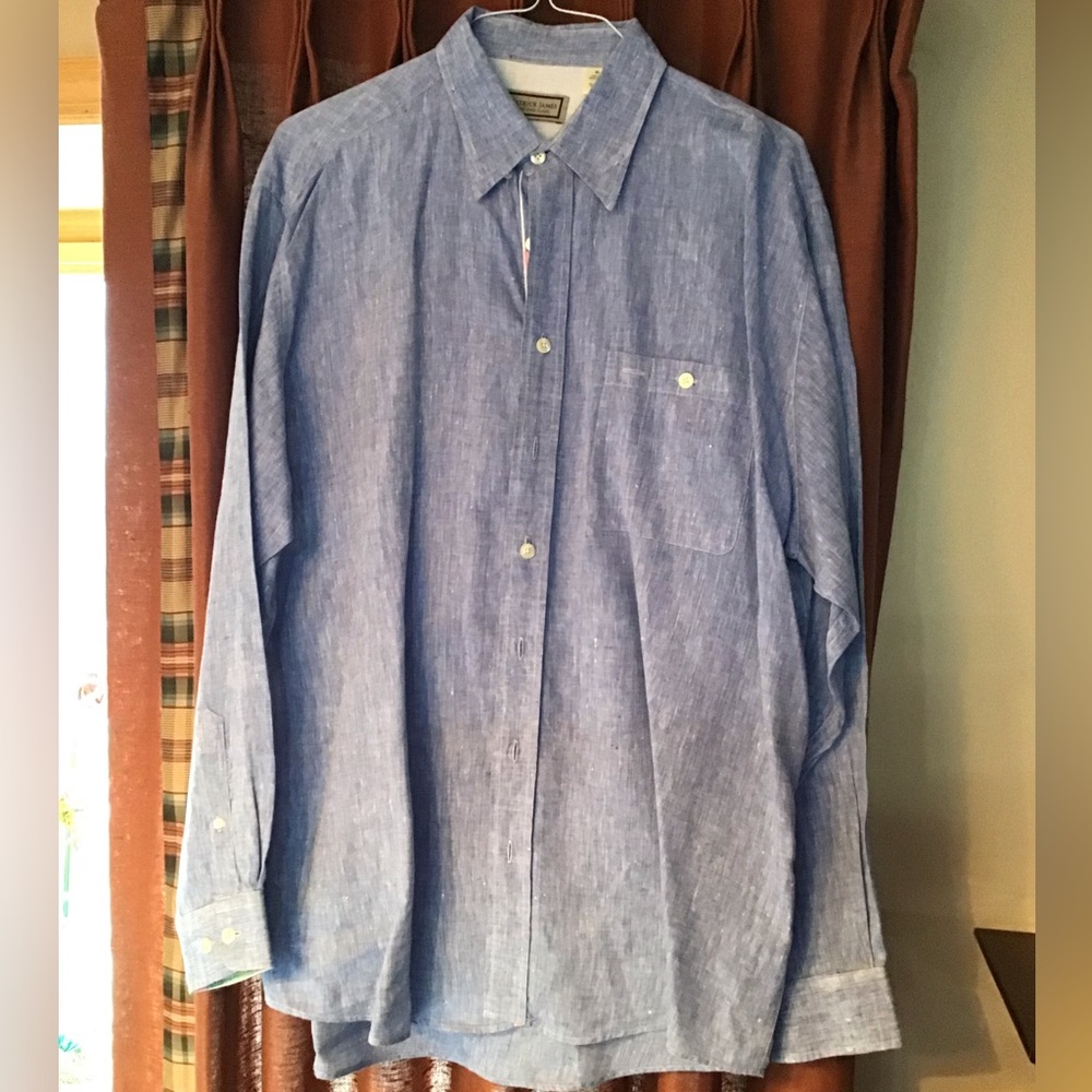 NWOT Beautiful Patrick James Long Sleeve Casual Button Down Shirt in XL